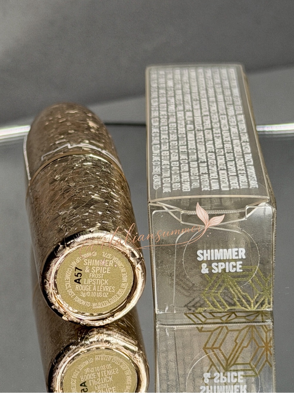 Mac Snow Ball Limited Edition Frost Lipstick Shimmer&Spice Rare Discontinued NIB - Picture 5 of 7